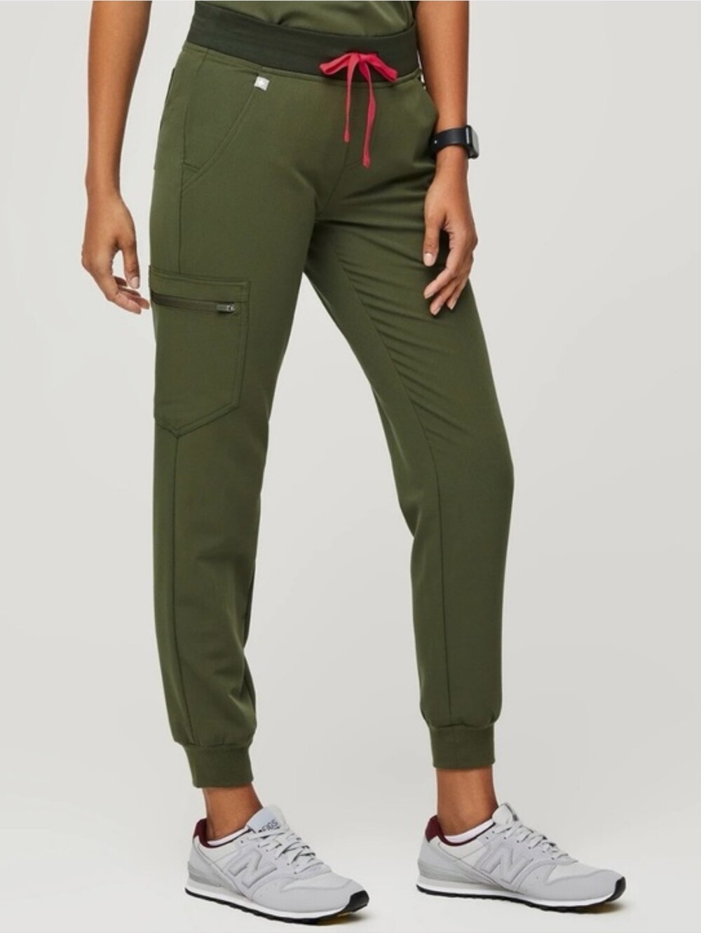 Figs Dark Olive Zamora jogger Scrub Pants Limited Small Tall